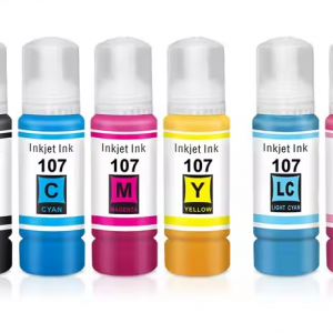 Compatible Based Bottle Refill Dye Ink 107 for Epson L800, L810,L8800,L8050 L8058 Printer 6 PCS