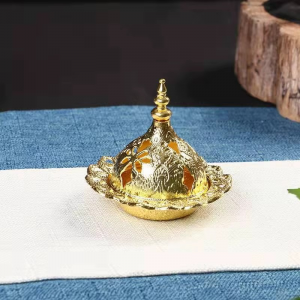 Factory Price Incense Burner Hollow Golden Tower Burner Arab Style